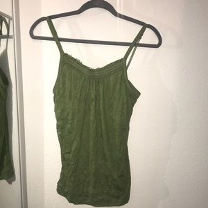Green Spaghetti tank top